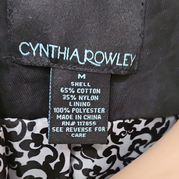 Cynthia Rowley Black Peacoat Tailored Wool-Blend - Picture 8 of 9